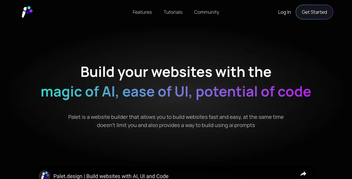 Palet: Website Builder