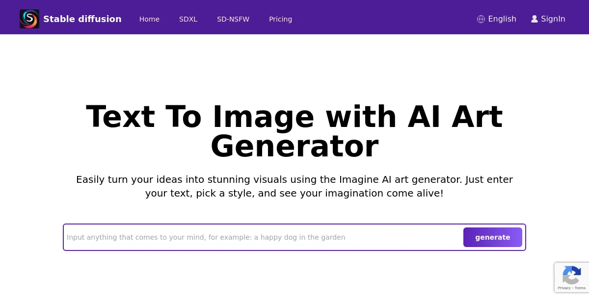 Stable Diffusion AI Generator Online