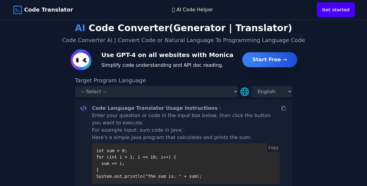 AI Code Converter