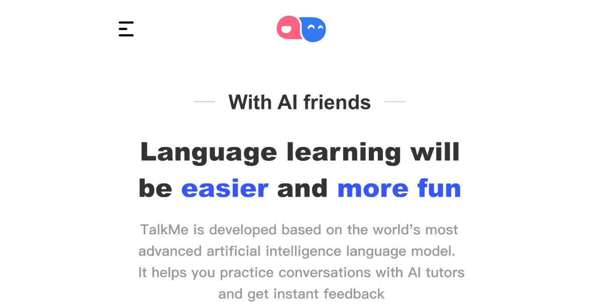 TalkMe：Language learning