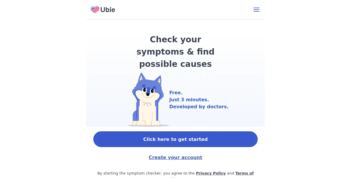 Ubie AI Symptom Checker