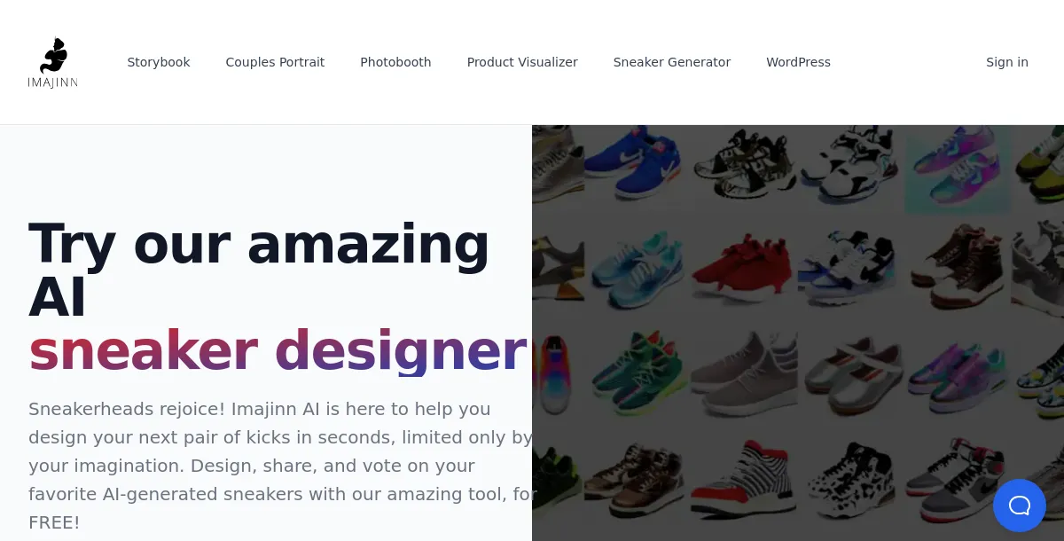 Free Sneaker Generator by Imajinn AI