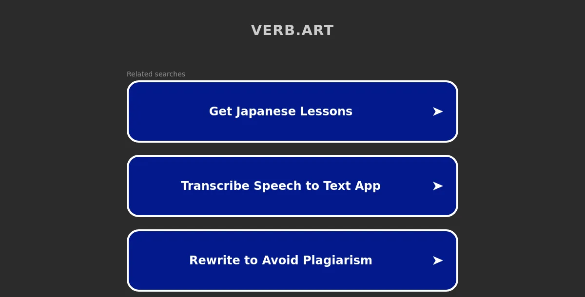 Verb Art