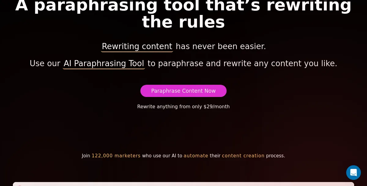 AI Paraphrasing Tool