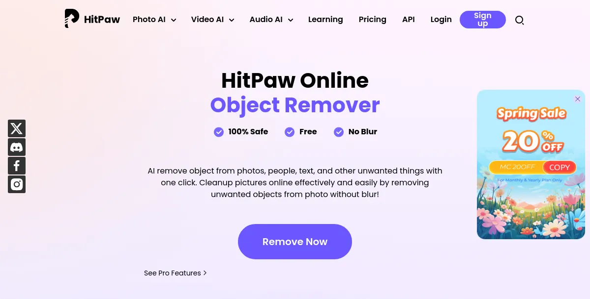 HitPaw Online Object Remover