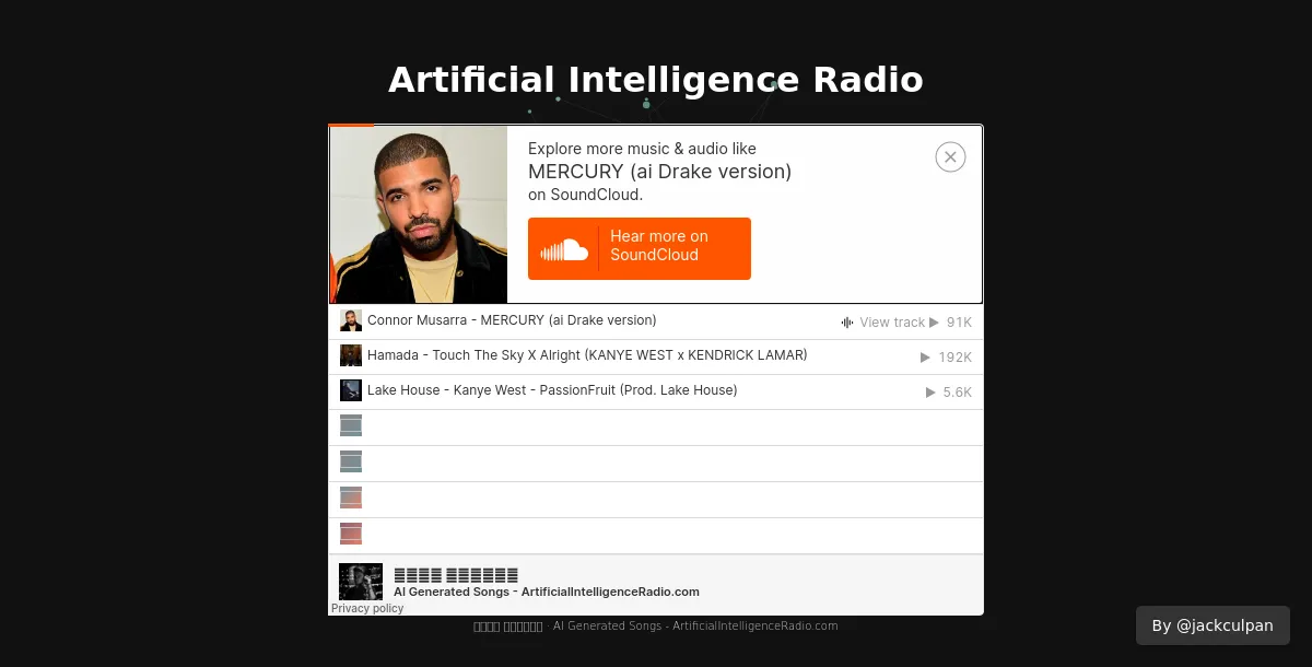 Artificial Intelligence Radio