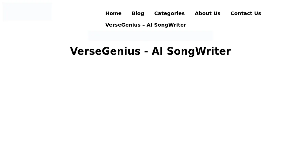 VerseGenius – AI SongWriter